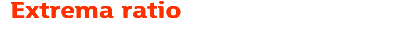 Extrema ratio